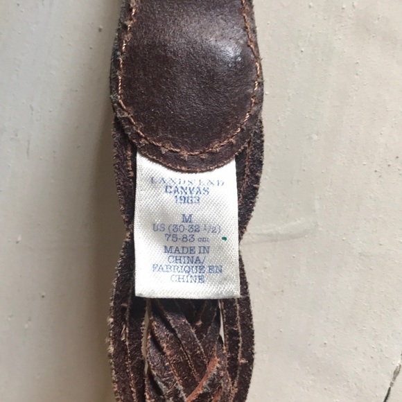 🌿🍁3 for $25🍁🌿 Lands’ End Leather Braided Belt - Picture 4 of 5